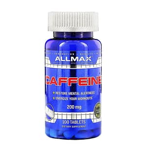ALLMAX, Caffeine 200mg, 100 Tablets