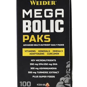Weider, Mega Bolic Paks, 100 caps