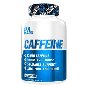 EVLution Nutrition, Caffeine 200 MG, 100 Tablets