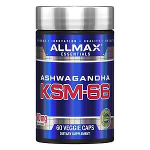 Allmax, Ashwagandha – KSM-66, 60 Caps
