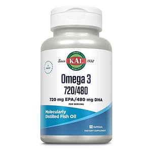 KAL, Omega 3 720/480, 60 Softgels