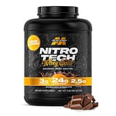 Muscletech, Nitro Tech, 100% Whey Gold, 5 LB - Double Rich Chocolate